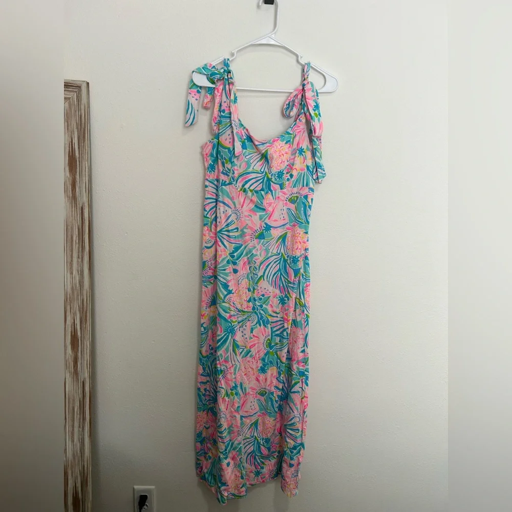 Lilly Pulitzer Tie Strap Maxi Dress - Picture 1 of 3